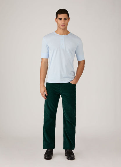 Men's Sunspel x Paul Weller Henley in Ice Blue